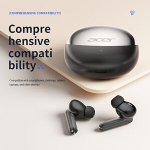 casque sans fil tws | stéréo basses puissantes, suppression du bruit des appels, ultra longue autonomie, mode gaming à faible latence, audio dolby hifi, conception tactile légère, Élégant, longue durée d'utilisation sans douleur, compatible multi appareils, microphone intégré