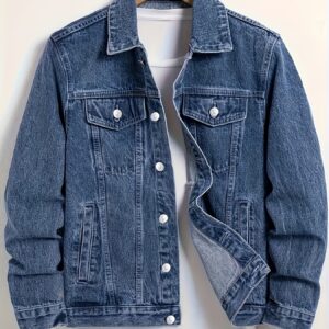 veste décontractée en denim pour homme
