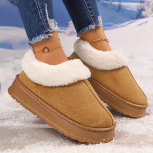 bottes d'hiver pour femmes, idéales pour l'automne et l'hiver. Épaisses et moelleuses pour une chaleur et un confort optimaux, légères et résistantes au froid.