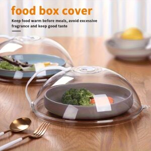 indispensable dans la cuisine : un couvercle anti éclaboussures pour micro ondes, un dôme alimentaire transparent qui empêche les éclaboussures et l'huile, un couvercle alimentaire de scellage réutilisable, un couvercle de cuisine résistant à la chaleur, aucune pile requise. choix de cadeau parfait pour thanksgiving, halloween.