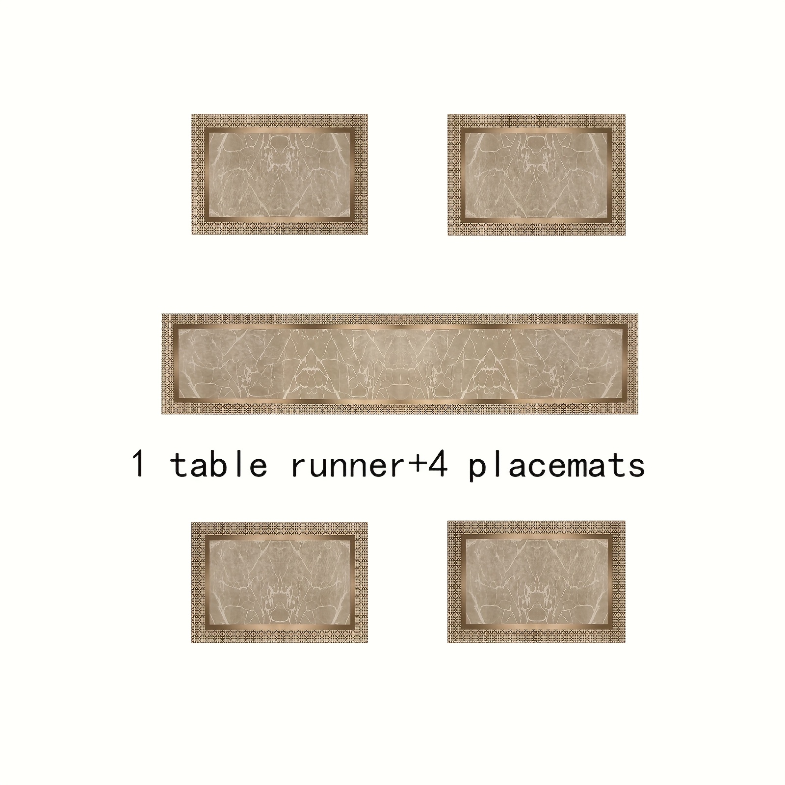 1/5/7 pièces, chemin de table et nappes de table géométriques dorées de luxe inspirées des motifs de marbre, avec des accents beige et dorés, parfaites pour les réunions de famille, les mariages et les décorations d'anniversaire idées cadeaux élégantes, décoration de table. 1/5/7 pièces, chemin de table et nappes de table géométriques dorées de luxe inspirées des motifs de marbre, avec des accents beige et dorés, parfaites pour les réunions de famille, les mariages et les décorations d'anniversaire idées cadeaux élégantes, décoration de table.