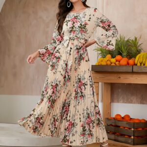 robe à imprimé floral à nouer soi même avec ourlet à volants