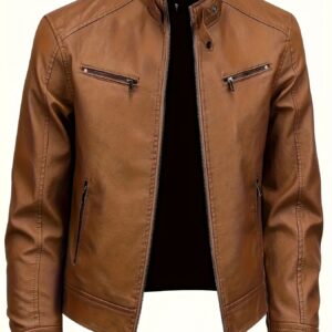 une veste haut de gamme conçue spécifiquement pour les hommes élégants, présentant de nouveaux produits de printemps pour 2025.