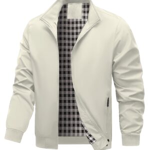veste douce pour hommes grande taille avec col montant et poches blazer pour printemps/automne, veste décontractée pour tenue professionnelle ou casual, couleur unie (grande taille et grande taille), grande taille