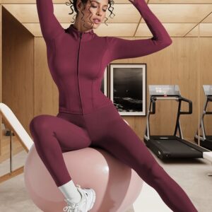 ensemble femme leggings longs & veste à poignets, tenue légère et respirante séchage rapide, gain de forme haute Élasticité, couleur unie, utilisation toutes saisons, vêtements | style Élégant | tissu haute Élasticité