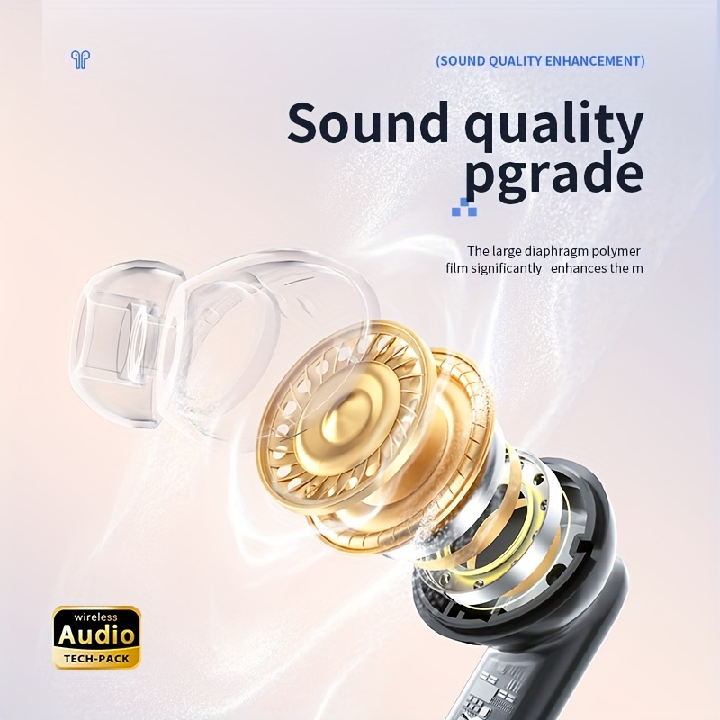 casque sans fil tws | stéréo basses puissantes, suppression du bruit des appels, ultra longue autonomie, mode gaming à faible latence, audio dolby hifi, conception tactile légère, Élégant, longue durée d'utilisation sans douleur, compatible multi appareils, microphone intégré casque sans fil tws | stéréo basses puissantes, suppression du bruit des appels, ultra longue autonomie, mode gaming à faible latence, audio dolby hifi, conception tactile légère, Élégant, longue durée d'utilisation sans douleur, compatible multi appareils, microphone intégré