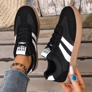 chaussures de marche respirantes à enfiler pour femmes taille grande style coréen, semelle tpr, largeur Élargie & grandes tailles (port quotidien et soirée) dessus en tissu confortable