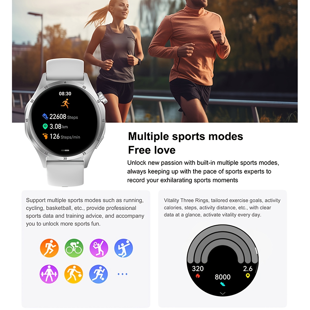 montre connectée gt5 pro pour hommes avec Écran hd 3,86 pouces, appels sans fil, 100+ modes sportifs, assistant vocal ia, chargement usb, traqueur de fitness extérieur avec boussole, compatible android & iphone, design métallique Élégant, Écran haute résolution, autonomie longue durée montre connectée gt5 pro pour hommes avec Écran hd 3,86 pouces, appels sans fil, 100+ modes sportifs, assistant vocal ia, chargement usb, traqueur de fitness extérieur avec boussole, compatible android & iphone, design métallique Élégant, Écran haute résolution, autonomie longue durée
