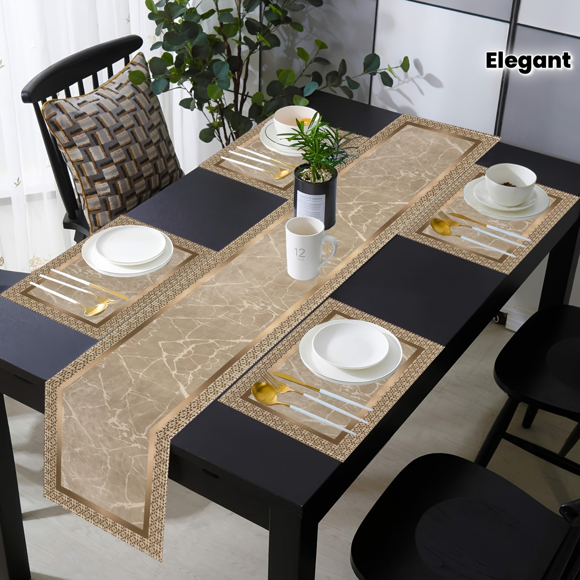 1/5/7 pièces, chemin de table et nappes de table géométriques dorées de luxe inspirées des motifs de marbre, avec des accents beige et dorés, parfaites pour les réunions de famille, les mariages et les décorations d'anniversaire idées cadeaux élégantes, décoration de table. 1/5/7 pièces, chemin de table et nappes de table géométriques dorées de luxe inspirées des motifs de marbre, avec des accents beige et dorés, parfaites pour les réunions de famille, les mariages et les décorations d'anniversaire idées cadeaux élégantes, décoration de table.