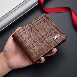 portefeuille homme en similicuir compact et grande capacité, multi fentes pour cartes avec fonction portefeuille