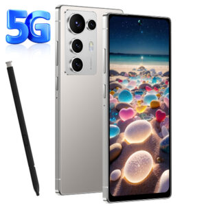 s25 ultra 2026 5g nouveau smartphone avec grand Écran hd de 6.8", téléphone multifonction débloqué, android, 8+256gb, caméra hd avant et arrière, avec câble de données, Écouteurs, Étui, idéal pour cadeaux d'anniversaire, cadeau d'halloween