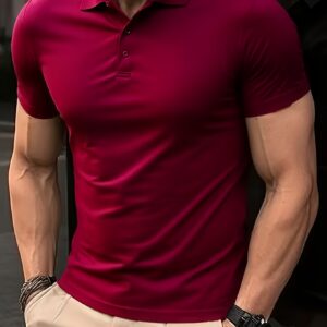 chemise homme à manches courtes avec col d'Été, uni ou multicolore, haut décontracté sportswear, idéal pour le bureau, le travail, les rendez vous et la maison, style casual essentiel pour les voyages