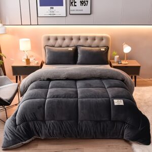 couette d'hiver épaisse, luxueuse et confortable literie douce et respectueuse de la peau, confectionnée avec des techniques de quilting, lavable en machine, adaptée aux chambres modernes et minimalistes, décor rustique, texture pelucheuse, polyvalente pour une utilisation dans la chambre à coucher