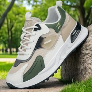 nouvelles baskets homme grande taille : chaussures de marche polyvalentes et tendance à semelle Épaisse, style forrest gump en toile avec dessus en maille, chaussures de skate pour printemps, Été, automne et toutes saisons
