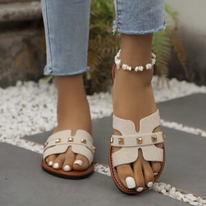 nouveaux mules plates décontractées à la mode, chaussures pour femmes