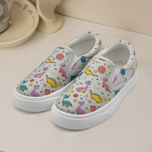 baskets en toile à enfiler pour garçons et filles, chaussures de marche décontractées basses et légères et respirantes avec motifs de dessins animés, chaussures de sport antidérapantes.