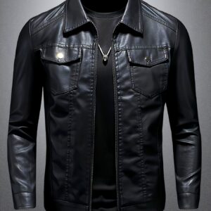 blouson bomber homme zippé décontracté avec poches, tissu non extensible, coupe standard, doublure, idéal pour tenue décontractée, vêtement décontracté, veste de travail