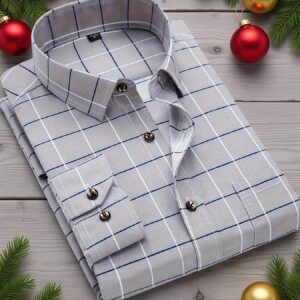 chemise à manches longues à carreaux pour hommes, une chemise de travail populaire qui équilibre style et tenue décontractée