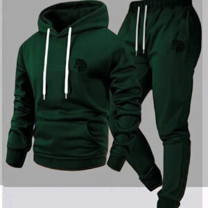 ensemble deux pièces sweat à capuche et jogging pour homme automne et hiver adapté aux sports en extérieur, tenue décontractée, fitness
