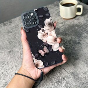 Étui téléphone : coque de luxe cortex motif fleur blanche pour iphone 15 14 13 12 11 pro max xr xs max x 8 7 plus 2020 se antichoc bumper souple dos dur cadeaux garçons filles nl01 pour homme protection lentille graphiques coques téléphone
