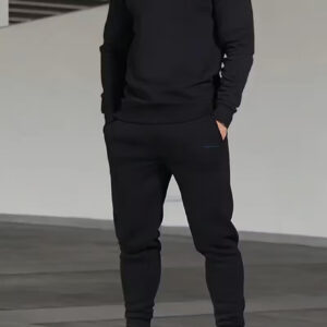 nouveau ensemble de sweatshirt décontracté pour homme, cadeau de vacances, imprimé tendance simple et moderne, confortable et respirant, polyvalent pour un usage quotidien et voyage, style urbain décontracté, maison, jogging, lavable en machine