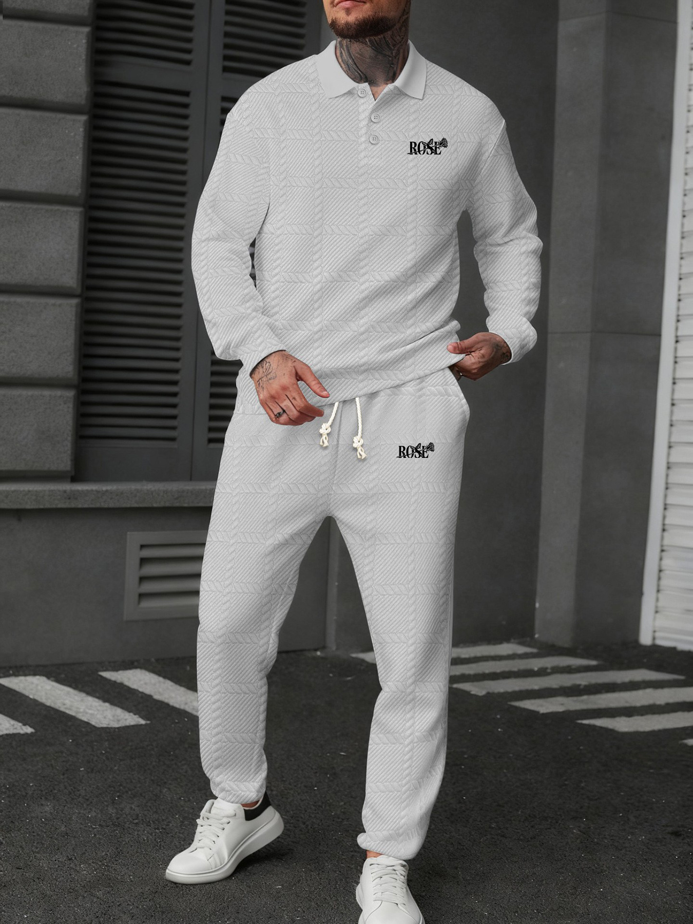 ensemble homme à manches longues et pantalon, style rétro hip hop, doux, chaud et confortable, 100% fibre de polyester, tenue à carreaux Élégante deux pièces pour automne et hiver, ensemble décontracté ensemble homme à manches longues et pantalon, style rétro hip hop, doux, chaud et confortable, 100% fibre de polyester, tenue à carreaux Élégante deux pièces pour automne et hiver, ensemble décontracté